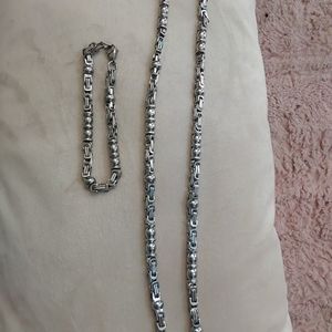 Stainless steel Necklace and bracelet